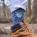 RSPB Recycled walking socks in grey, size 8-12 product photo ai4 T