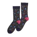 RSPB woodland birds women's bamboo socks product photo back T