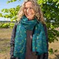 RSPB Woodland birds heavyweight winter scarf product photo default T