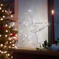 Silver star Christmas light product photo default T