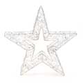 Silver star Christmas light product photo side T