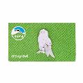 RSPB Snowy owl pin badge product photo side T