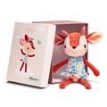 Deer fawn plush toy in gift box product photo side T