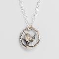 Sterling silver Wren necklace by Blackbird Jewellery product photo default T