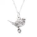 Sterling silver Robin necklace by Blackbird Jewellery product photo default T