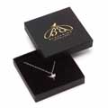 Sterling silver Robin necklace by Blackbird Jewellery product photo front T