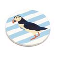 RSPB Puffin striped coasters, set of 4 product photo front T