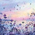 Sunset swifts greetings card product photo default T