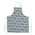 Swallows and sea organic cotton apron product photo side T
