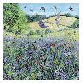 Swallows in the countryside greetings card product photo default T