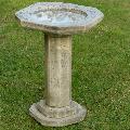 Traditional cast stone bird bath product photo side T