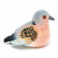 RSPB singing turtle dove soft toy product photo side T