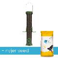 RSPB Ultimate easy-clean® nyjer seed bird feeder, medium, with 5.5kg nyjer bird food product photo default T