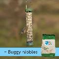 RSPB Ultimate easy-clean® nut & nibble bird feeder, medium, with 1kg buggy nibbles product photo default T
