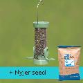 RSPB Ultimate easy-clean® nyjer seed bird feeder, small, with 5.5kg nyjer bird food product photo default T