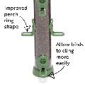 RSPB Ultimate easy-clean® nyjer seed bird feeder, large product photo front T