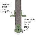RSPB Ultimate easy-clean® nyjer seed bird feeder, medium product photo front T