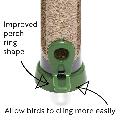 RSPB Ultimate easy-clean® seed bird feeder, small product photo side T