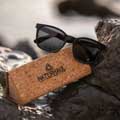 Fitzroy recycled sunglasses by Waterhaul in slate product photo front T