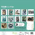 RSPB Wildlife in print linocut calendar 2025 product photo back T