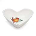 RSPB Winter birds heart shaped bowl product photo side T