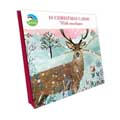 Winter stag Christmas cards, pack of 10 product photo side T