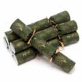 Winter trees recycled crackers with pin badges, box of six product photo side T