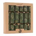 Winter trees recycled crackers with pin badges, box of six product photo front T