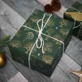 Winter trees recycled wrapping paper, 10 metres product photo back T