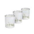 Winter wonderland tealight holders, set of three product photo side T