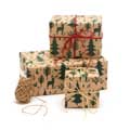 Woodland recycled wrapping paper 10 metres product photo default T