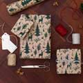 Woodland recycled wrapping paper 10 metres product photo back T