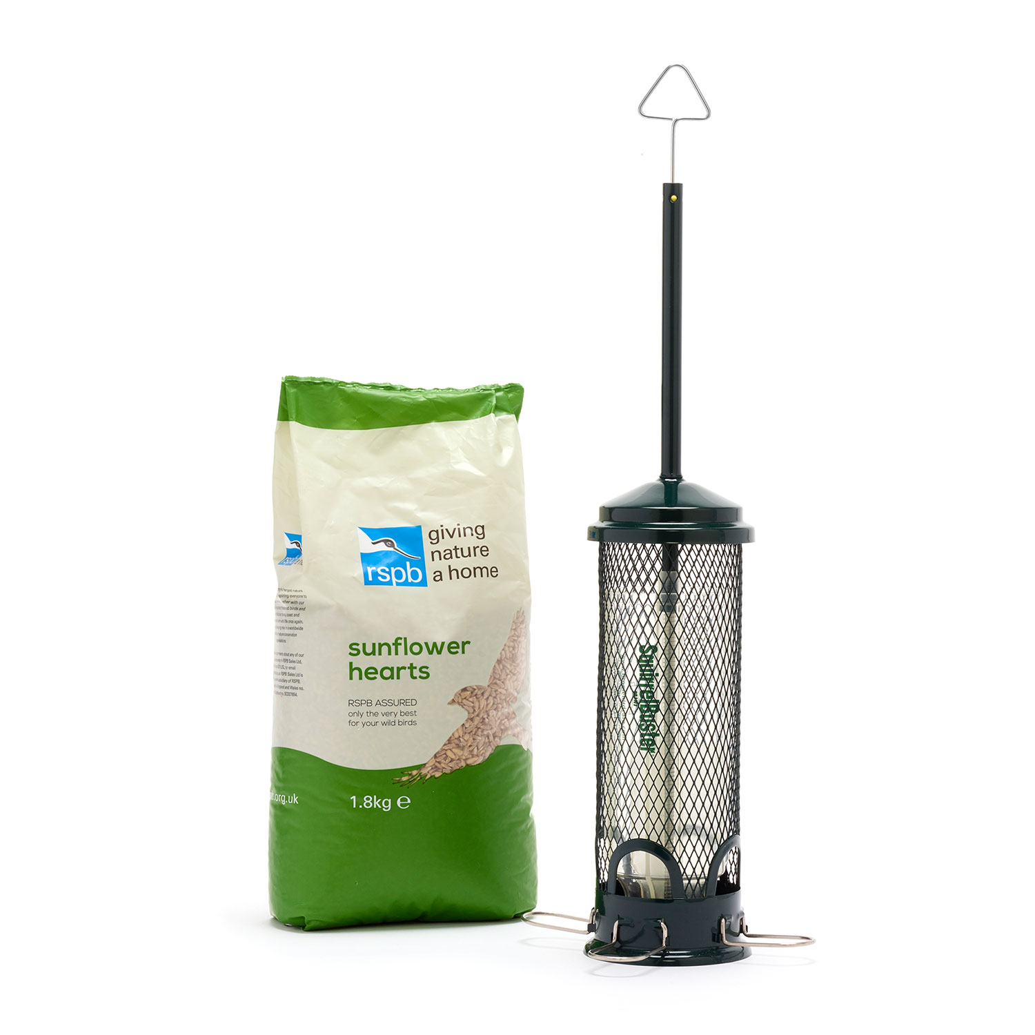 Squirrel Buster Mini and Sunflower hearts Bird seed feeders