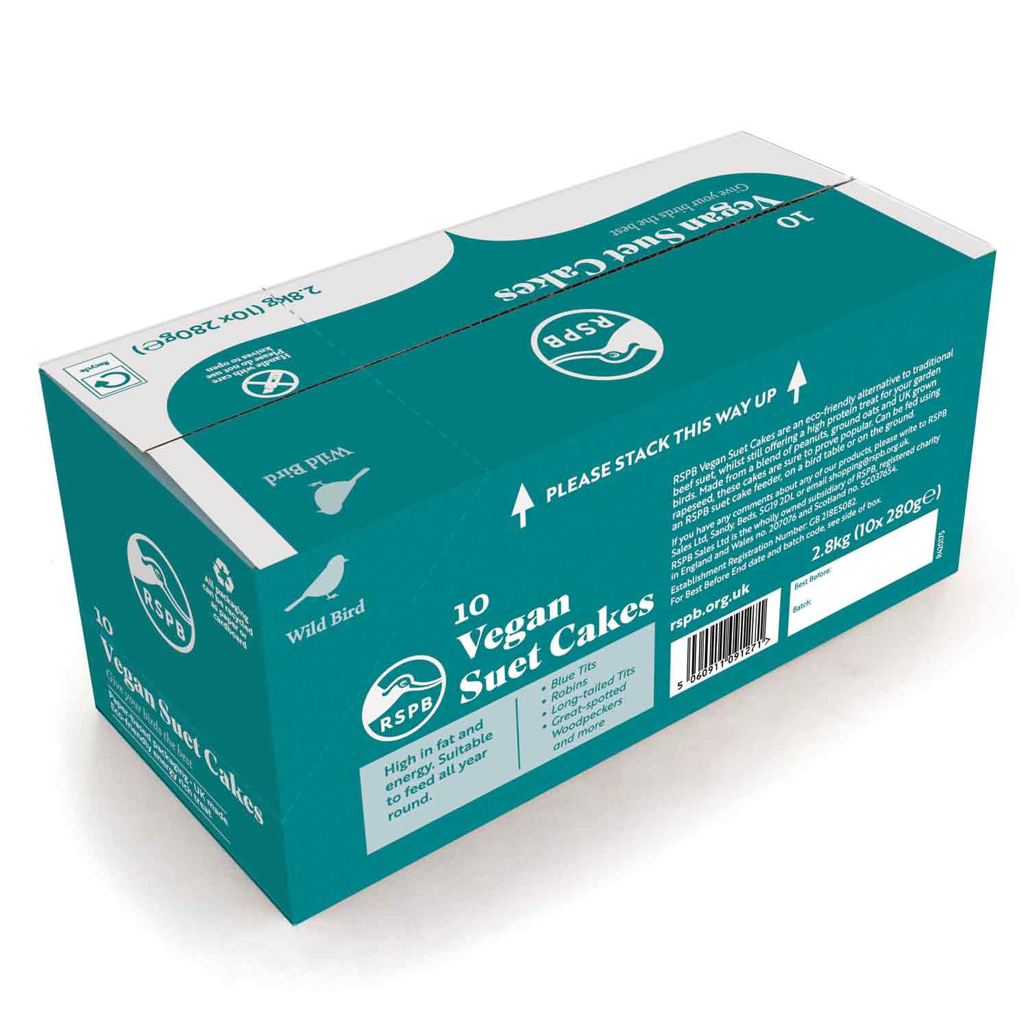 RSPB Vegan suet cakes x10 Suet blocks, cakes and bars